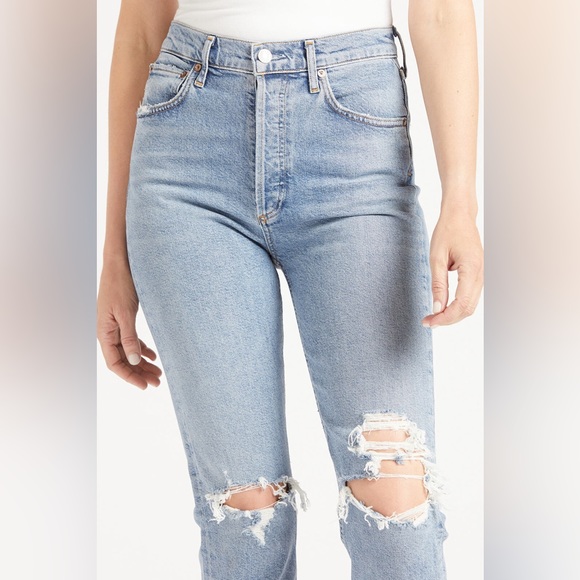 Agolde Riley EUC in Whiplash - Picture 3 of 7